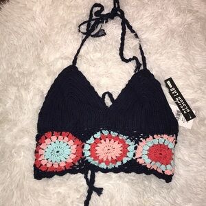 Beautiful crotchet top 🦚🌺🌸🌼